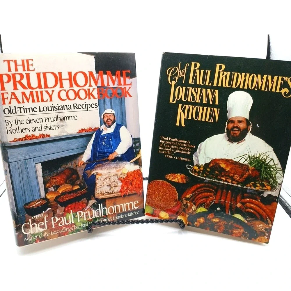 Lot of 2‎ Chef Paul Prudhomme's Family Cookbook's HC Louisville Kitchen NOS
